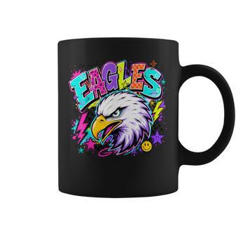 Eagle Dripping Mascot School Sports Team Kids Coffee Mug | Seseable UK