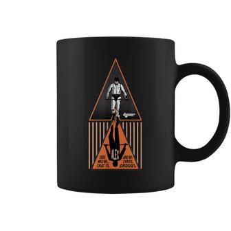 Eine Orangefarbeneilhouette Mit Uhrwerk Papl1264 Tassen - Geschenkecke