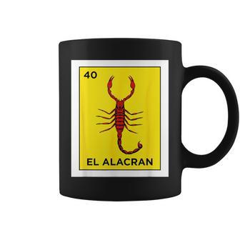 El Alacran Card Mexican Lottery The Scorpion Mexico Culture Coffee Mug | Seseable UK