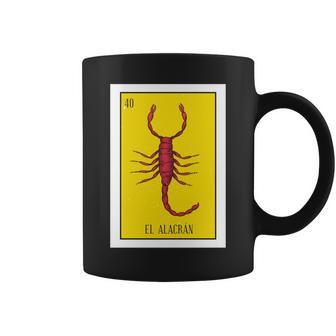 El Alacran Lotería Regalo La Tarjeta Escorpión Lotería Mexicana Manga Larga Taza de café - Regaloses