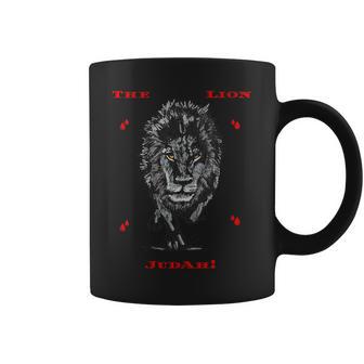 El León De Judá Cuello Taza de café - Regaloses