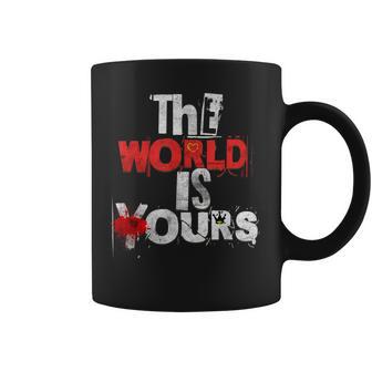 El Mundo Es Nuestro Estilo Urbano Graffiti Urbano Arte Callejero Taza de café - Regaloses