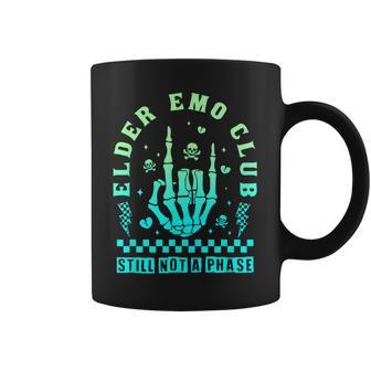 Elder Emo Club Still Not A Phase Skeleton Hand Rock Gradient Coffee Mug - Thegiftio UK