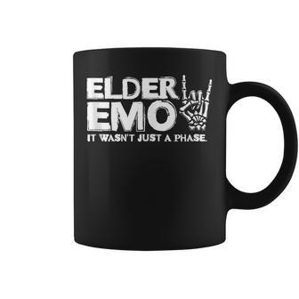 Elder Emo No Fueolo Una Fase Heavy Metal Rock Punk Music In Mangas Taza de café - Regaloses