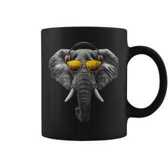 Éléphant Motif Animal Illustration Musique Éléphant Tasse - Cadeauxyz