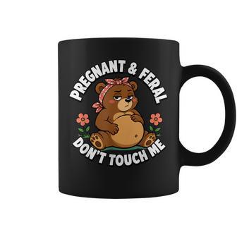 Embarazada Yalvaje No Me Toques Oso Embarazo Divertido Taza de café - Regaloses