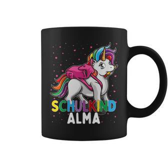 Enfant Licorne Alma Pour Enfant D'écolier Prénom Fille Tasse - Cadeauxyz