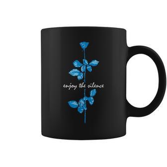 Enjoy The Silence Flower Retro Music Coffee Mug - Thegiftio UK