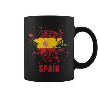 España Retrointage Acuarelas Deporte Bandera Española Recuerdo Taza de café - Regaloses
