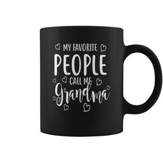 My Favorite People Call Me Grandma Christmas Ideas For Mom Coffee Mug | Seseable UK