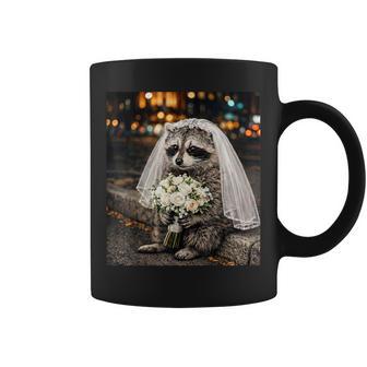 Feral Raccoon Bride Engaged Bachelorette Selfie Meme Coffee Mug - Thegiftio UK