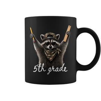 Fifth 5Th Grade Raccoon Sunglasses First Day Back To School Coffee Mug - Thegiftio UK