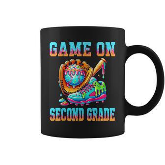 First Day Of Second Grade Boy Baseball Ice Cream Drip Coffee Mug | Seseable UK
