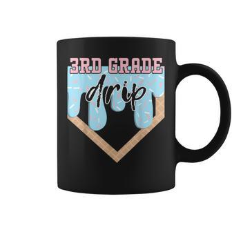 First Day Of Third 3Rd Grade Baseball Ice Cream Drip Boy Coffee Mug - Thegiftio UK