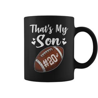Football Jersey Number 20 That's My Son Football 20 Coffee Mug - Thegiftio UK