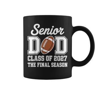 Football Senior Dad Class Of 2027 Graduate Graduation Coffee Mug | Seseable UK