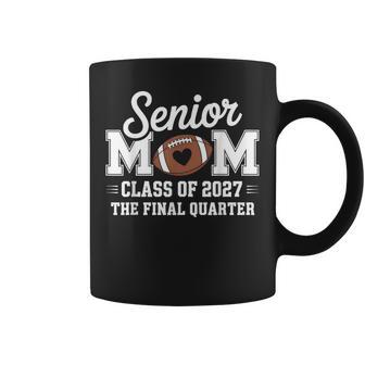 Football Senior Mom Class Of 2027 Graduate Graduation Coffee Mug - Thegiftio UK