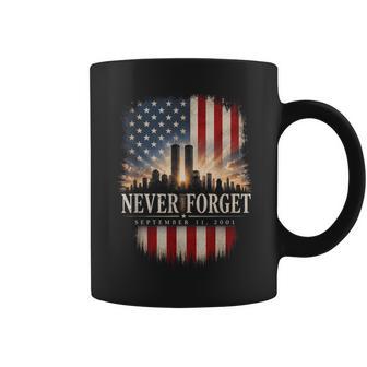 Never Forget 11Eptembre 2001 Memorial Day Drapeau Américain Manche Longue Tasse - Cadeauxyz