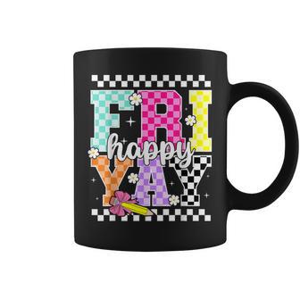 Friyay Happy Friday Ckeckered Weekend Teacher Back To School Coffee Mug | Seseable UK
