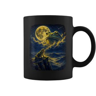 Frog Howling To Moon Frogs Howl At The Moon Coffee Mug - Thegiftio UK