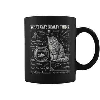 Cat Physics Fishbowl Science Math Humor Kid Coffee Mug | Seseable UK