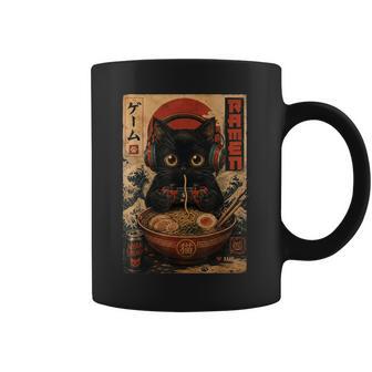 Cat Ramen Japanese Kawaii Anime Cats Coffee Mug | Seseable UK