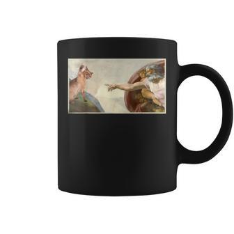 Catlap Creaciónarcástica De Adam Cat Meme Cat Lover Taza de café - Regaloses