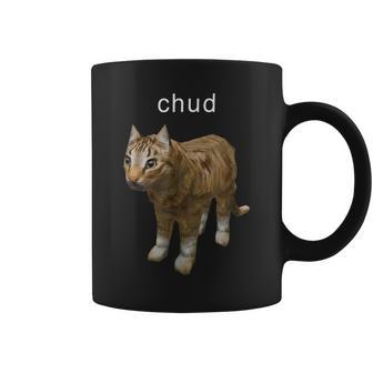 Chud Low Poly Cat Retro 90S Gaming Meme Coffee Mug - Monsterry