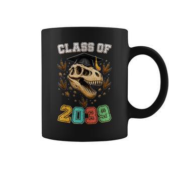 Class Of 2039 Grow With Me Dinosaur Graduation Skull Coffee Mug | Seseable UK