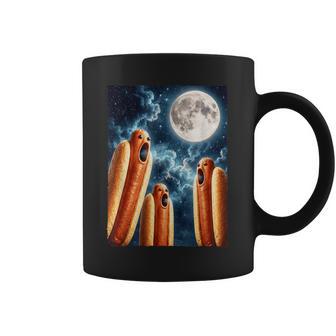 Hot Dogs Howling At Full Moon Space Meme Coffee Mug - Thegiftio UK
