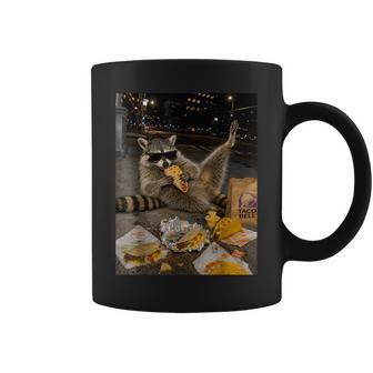 Raccoon Eating Taco Meme Kids Coffee Mug - Thegiftio UK
