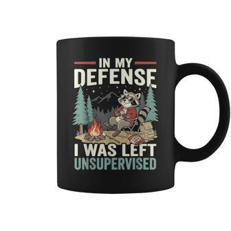 Raccoon Left Unsupervised Camping Kid Coffee Mug - Thegiftio UK