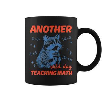 Raccoon Math Teacher Another Wild Day Teaching Math Coffee Mug | Seseable UK