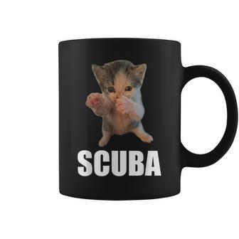 Scuba Cat Meme Cute Dancing Kitten Coffee Mug - Thegiftio UK
