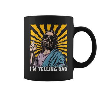 Im Telling Dad Religious Christian Jesus Meme Coffee Mug - Thegiftio UK