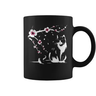 Gato Kawaii Anime Japonés Retro Hombres Es Niños Divertido Gato Taza de café - Regaloses