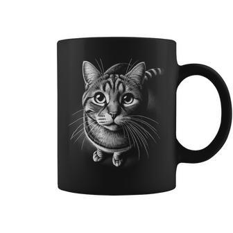 Gatoúper Lindo En Estilo De Dibujo Realista Blanco Y Negro Taza de café - Regaloses