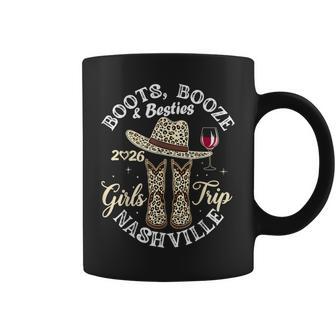 Girls Trip Nashville 2026 Weekend Boots Booze & Besties Coffee Mug | Seseable UK