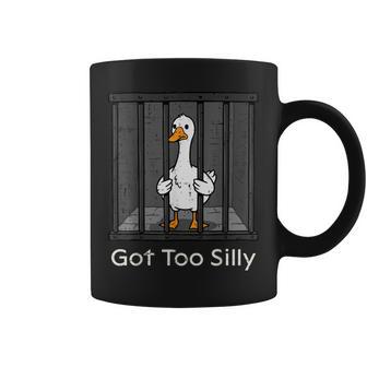 Goose In Jail Got Too Silly Pun Animal Kids Coffee Mug - Thegiftio UK
