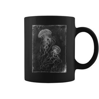 Gothic Jellyfish Sea Ocean Alt Grunge Goth Y2k Alternative Coffee Mug - Thegiftio UK
