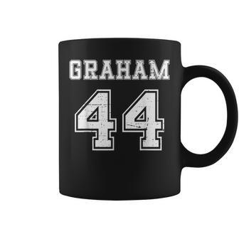 Graham Vintage Jersey Text Graphic Number 44 For Sport Coffee Mug - Thegiftio UK