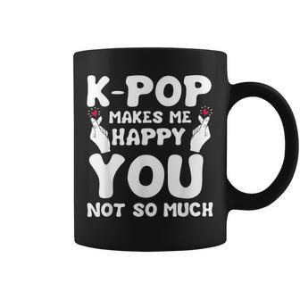Gran Regalo De K-Pop Fan K-Drama Kpop Me Hace Feliz Taza de café - Regaloses