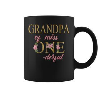 Grandpa Of Miss Onederful 1St Birthday First One-Derful Coffee Mug - Thegiftio UK