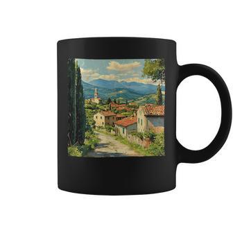 Graphique Paysage De Campagne Italienne Tasse - Cadeauxyz