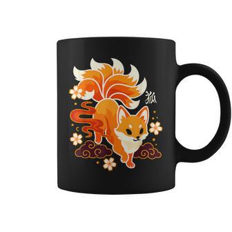 Graphique Renard Kitsune Japonais Renard À Neuf Queues Tasse - Cadeauxyz