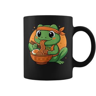Grenouille Kawaii Mangeant Des Ramen Graphique Grenouille Japonaise Tasse - Cadeauxyz