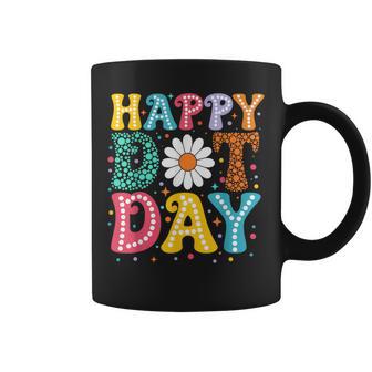 Groovy Happy Dot Day Colorful Polka Dot Dotted Girls Coffee Mug | Seseable UK