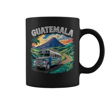 Guatemala Chicken Bus Chapin Quetzal Antigua Tikal Maya 502 Coffee Mug | Seseable UK