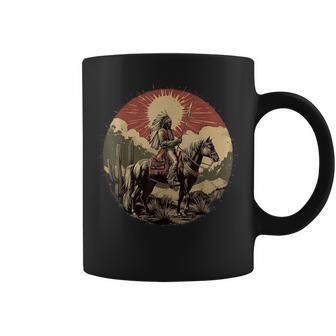 Guerrier De La Tribu Indienne Cheval Indien Tasse - Cadeauxyz