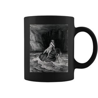 Gustave Doré Caronte 2 Arte Para Artistas Manga Larga Taza de café - Regaloses